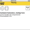 Sechskanthutmutter DIN 917 niedrige FormM16 Messing 25 Stück