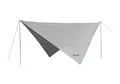 Portal Outdoor Sonnensegel "Mesa grau - grün" Camping Markise, 350x350x220 cm Camping, (komplett-Set, mit Transporttasche), UV 50+ / inkl. Tragetasche