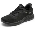 Skechers Damen Hands Free Slip-Ins Bobs Squad Chaos-Current Muse Sneaker, Schwarz/Schwarz, 38 EU Weit