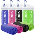 Sukeen Kühltuch Set, kühlendes Handtuch Kühltücher Hals, Handtuch kühlend, Cooling Towel, Kühltücher Sport, Kühlendes Tuch, Eishandtücher für Wandern, Laufen, Tennis, Reisen,