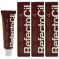 RefectoCil 4 Chestnut Kastanie 3 x 15 ml Augenbrauenfarbe & Wimpernfarbe Set OVP