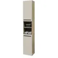 uno Hochschrank  Glammsee , beige , Maße (cm): B: 34 H: 190 T: 31.0