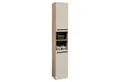 Bega Consult Hochschrank SPLIT, Viking Eiche Dekor, Sandfarben, 2 Türen, 2 Ablageflächen, B 34 x H 190 x T 31 cm