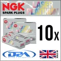 10x NGK PFR6T-G (6314) Laser Platinum Zuendkerze