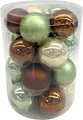 TrendLine Weihnachtskugeln aus Glas Ø 6 cm grün espresso 20 Stück