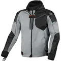 Macna Distec, Textiljacke - Hellgrau/Schwarz - 4XL