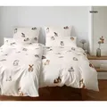 Elegante Bettwäsche Bunnies - 155x220 cm + 40x80 cm	leinen