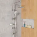 eisl Duschset DUSCHTRAUM, Regendusche ohne Armatur, Duschsystem, Duschbrause, Dusche Chrom/Weiß