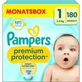 PAMPERS Premium Protection New Baby Gr.1 Newborn 2-5kg MonatsBox 180 Stück