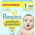 Pampers Premium Protection Größe 1 - 180 Baby Windeln 2-5kg Newborn Monatbox
