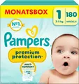 Pampers Premium Protection Gr. 1 | 180 Windeln 2-5kg Mega Pack Monatsbox