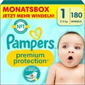 Pampers Baby Windeln Größe 1 2-5kg Premium Protection Newborn Monatbox 180 Stück