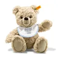 Steiff Kuscheltier Teddybär mit personalisierbarem Latz, Süßes Stofftier, Jungen, Mädchen & Babys ab 0 Monaten, Plüschtier 30 cm, Beige, 241291