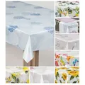 laro Tischdecke laro Wachstuch-Tischdecke Wachstischdecke Gartentischdecke blau 120 cm x 110 cm
