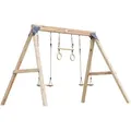 Schaukel, Braun, Holz, Metall, Zeder, 186x208x299 cm, EN 71, CE, FSC 100%, höhenverstellbar, einfache Handhabung und Montage, Outdoor Spielzeug, Schaukeln
