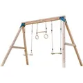 Axi Doppelschaukel Maya aus Holz mit Trapez Braun FSC®