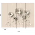 A.s.creations - A.s. Creation Fototapete Livingwalls The Wall 382931 Ein Motiv Pro Rolle 3.71 X 2.80 M Blumenoptik Beige