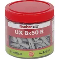 fischer Universaldübel UX 8x50 R, Dose, Dübel, hellgrau