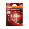 Osram NIGHT BREAKER LASER H7, +150% mehr Helligkeit, Halogen-Scheinwerferlampe, 64210NL-1BL, 12V PKW, Blister (1 Lampe)