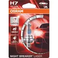 Osram Night Breaker Laser H7 12V 55W PX26d Scheinwerferlampe +150% Licht