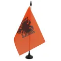 AZ FLAG - Tischflagge Albanien - 21x14 cm - Albanische Tischfahne 14 x 21 Cm - Flaggen