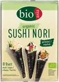 (196,67 EUR/kg) BIOASIA Bio Seetang, geröstet, für Sushi Nori, 25g (10 Blatt)