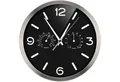 OPTUS Wanduhr MyTime ND DCF Thermo-/Hygro-Wanduhr 25 cm schwa
