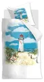 Beddinghouse Bettwäsche Renforcé - Lighthouse Aquarell 135 x 200 cm Leuchtturm, aquarell, blau, weiß