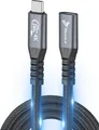 Reagle USB-C Kabel 5 m – 20 Gbps 240 W 4K 144 Hz – High Speed kompatibel mit Thunderbolt