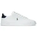 Polo Ralph Lauren für Herren. 809829824003 Heritage Court II Weiß Leder Turnschuhe (44), Wohnung, Schnürsenkel, Lässig