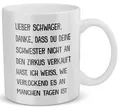 Schwager Geschenk Hochzeit Männer Tasse Weihnachten Geburtstag -Deine Schwester-