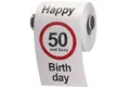 Goods+Gadgets Papierdekoration Lustiges Toilettenpapier 50. Geburtstag – Fun Klopapier Geschenkidee, Toilettenpapier Geschenkartikel