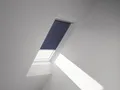 VELUX Sichtschutzrollo dunkelblau uni manuell Rahmen aluminium RFL FK08 9050S