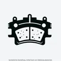 Bremsbelagsatz Scheibenbremse KRAFT AUTOMOTIVE 6006625 für HONDA ACCORD 4 CB 5 1
