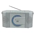 Soundmaster RCD1770SI DAB+ UKW Radio CD-MP3 Spieler CD-R und CD-RW Tragbar Batterie- und Netzbetrieb LCD Display mit Datum und Uhrzeit USB- und Kopfhöhreranschluss