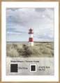 artissimo Bilderrahmen Bilderrahmen 50x70 cm inkl. Passepartout für DIN A2 Eiche