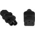 Dinic Stromadapter, Netzadapter Kaltgerätestecker C13 auf C6 Mickey Maus (C13, C6) (PE613AD)