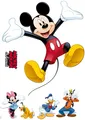 Disney Großer Wand Sticker Set Aufkleber Micky Minnie Donald Kinder Schlafzimmer