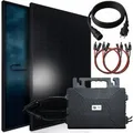 SUNNIVA Balkonkraftwerk 920 W mit ASTRO-E 800 W Wechselrichter inkl.5m Kabel 2x 460 W Solarmodule Bifazial Fullblack Glas-Glas