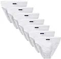 BRUBAKER 7er Pack Herren Slips 100% Baumwolle Weiss Gr. M