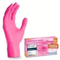 ARNOMED RAINBOW NITRIL MAGNOLIA PINK Nitrilhandschuhe pink puderfrei, VE 100 Stück 9/L