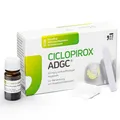 CICLOPIROX ADGC® 80mg/g 6,6ml - wirkstoffhaltiger Nagellack zur effektiven Behandlung von Nagelpilz - Set mit 30 Einwegpfeilen & Alkoholtupfern - leichte Anwendung - transparent & wasserfest