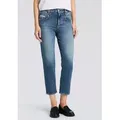 Herrlicher 5-Pocket-Jeans Breezy Straight Denim Cropped blau 27