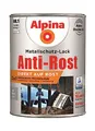 Alpina Metallschutzlack matt – Hellgrau – Anti-Rost-Lack für einen Langzeit-Korrosionsschutz – Witterungs- und UV-beständig – 2,5L