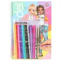 Depesche TOPModel 12943 Colouring Book Set with 76 Pages for Designing Model Mot