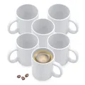 Blanko Tasse 310 ml mit Henkel - 6er / 12er Set - Tee Kakao Kaffe Becher weiß