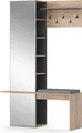 Garderobe Vicco Adeline Goldkraft Eiche 120 x 190 cm, Model 39698