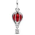 Pandora Kettenanhänger Moments Charm- Roter Heißluftballon silberfarben
