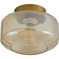 Lindby Deckenlampe Hildur 10030777 in Creme aus Glas 1-flammig E27 Wohnzimmerleuchte