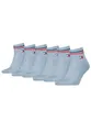 Tommy Hilfiger Unisex Quarter Socken im Retro Design knöchelhoch 6-er Pack, Farbe:Light Blue Melange, Socken & Strümpfe:39-42